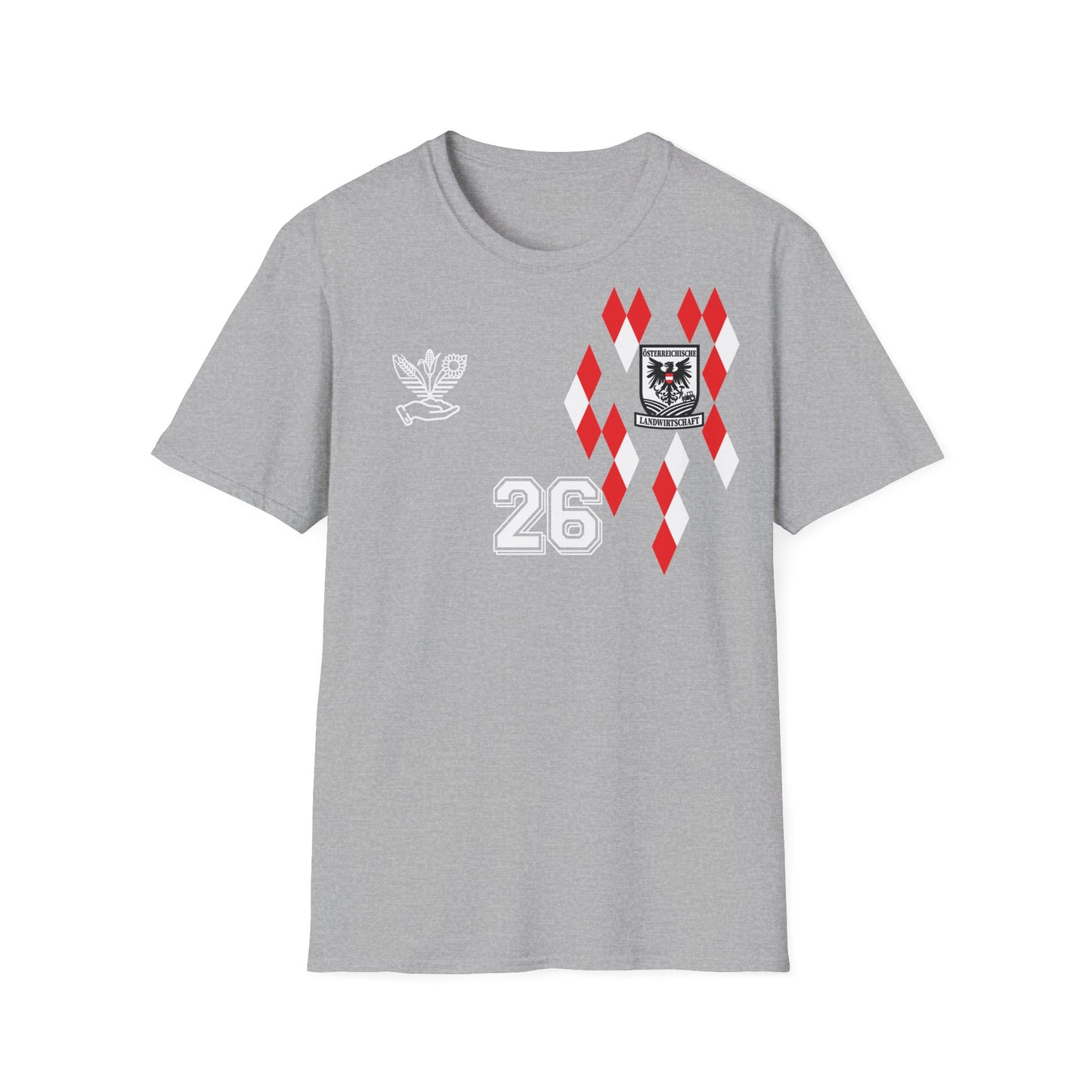 Personalisiertes Österreich Erntehelfer Trikot 2026 – Ideales Geschenk für Bauern mit Namen.