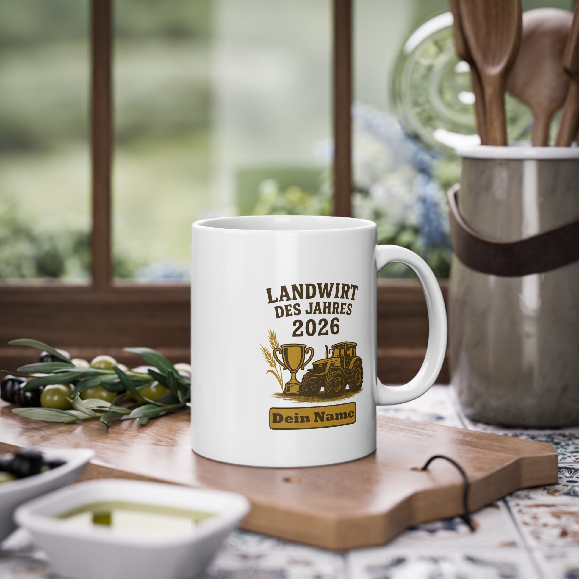 Lustige Traktor Tasse als Geburtstagsgeschenk für Landwirte und Bauernhof Fans.